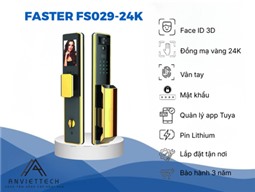 Khóa Thông Minh Đồng Mạ Vàng 24K Cao Cấp Face ID